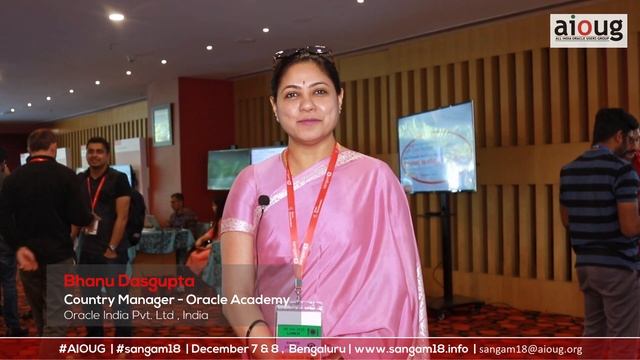 #sangam18 - Bhanu Dasgupta - Country Manager Oracle Academy shares sangam experience смотреть онлайн