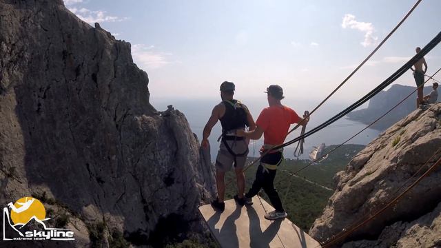 Нурик Ильяс-Кая роупджампинг в Крыму с командой Скайлайн смотреть онлайн