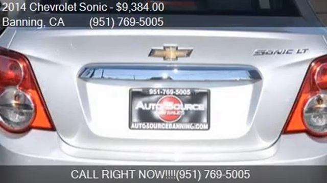 2014 Chevrolet Sonic LT Auto 4dr Sedan for sale in Banning, смотреть онлайн