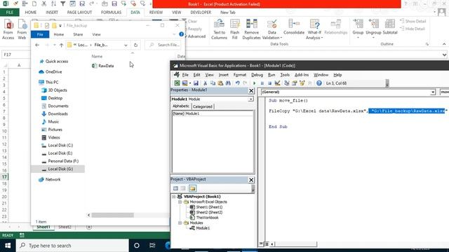 Copy File using Excel VBA смотреть онлайн