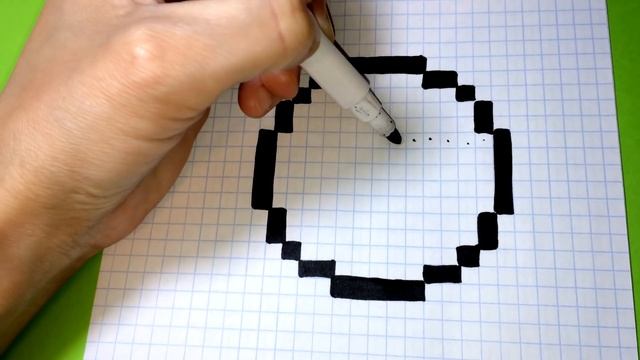 Как Рисовать Смайлик в Очках - Рисунки по клеточкам ♥ How to Draw Emoji with Sunglasses #pixelart смотреть онлайн