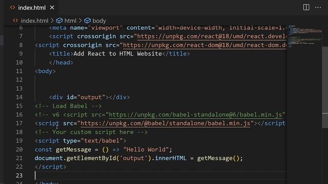 How To Add React In HTML Website смотреть онлайн