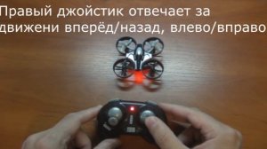 Инструкция управления квадрокоптера JJRC H36