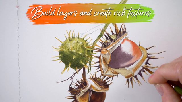 Horse Chestnut Cluster - Preview with Billy Showell ⎮Watercolour Beautiful смотреть онлайн