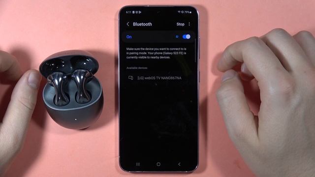 Samsung Galaxy S23 FE: Pair Bluetooth Headphones #s23fe