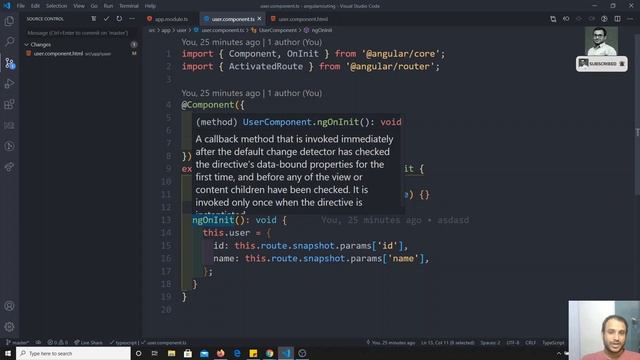 51. Fetch Route Parameters Reactively using Params Subscribe with ActivatedRoute in angular. смотреть онлайн