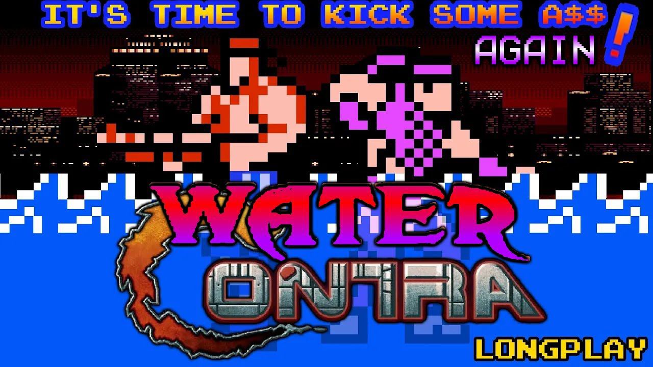 WATER CONTRA (NES,ROMHACK) LONGPLAY