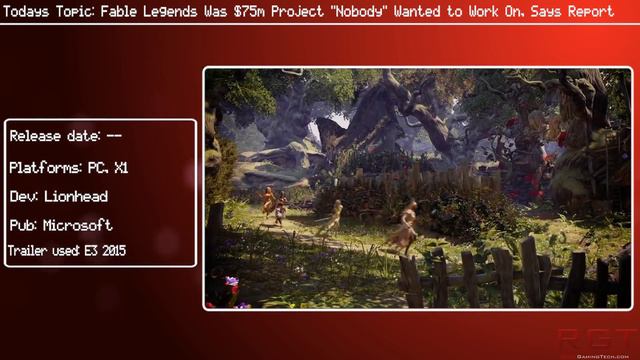 Fable Legends Was $75m Project “Nobody” Wanted to Work On, Says Report смотреть онлайн