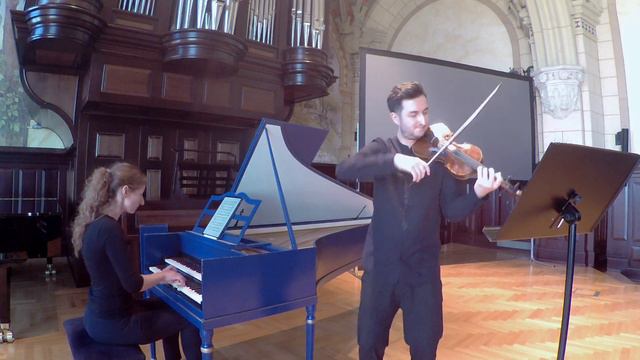 J. S. Bach - Sonata in G-major BWV 1021, Bartłomiej Fraś, Anna Guja смотреть онлайн