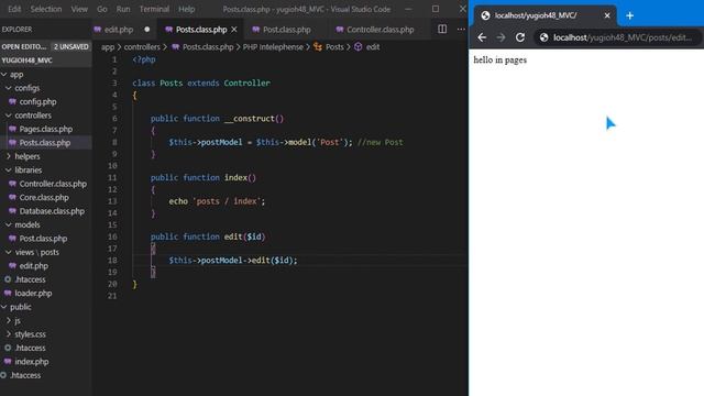 MVC OOP PHP : 7. Create and Load Views تعلم نماذج التصميم смотреть онлайн