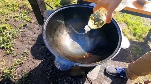 Жареный Картофель с Лисичками и Шампиньонами в Казане?Рецепт.