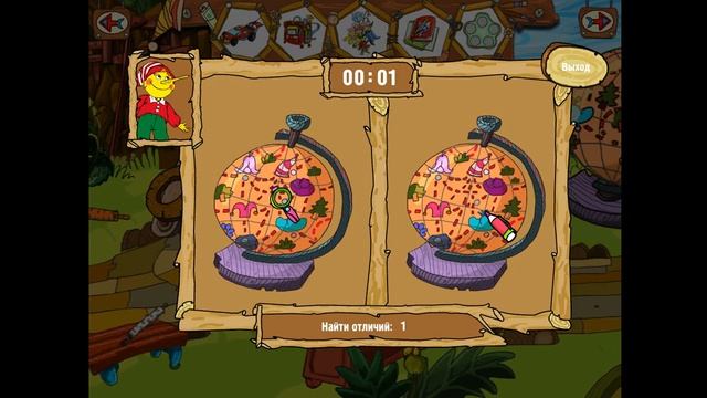 Веселые картинки. Незнайка идет в школу. Игра#4. смотреть онлайн