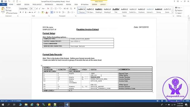 How to create Fixed Position flat file using EText Template in Fusion BI Report смотреть онлайн