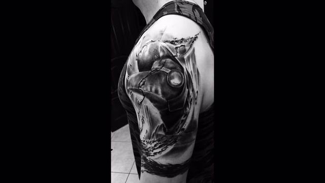 Vladimir Cherep. Tattoo sleeve in progress. Tattoo смотреть онлайн