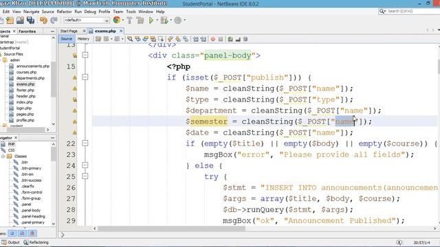 16 - Student Portal in PHP/MySQL (Pashto) смотреть онлайн