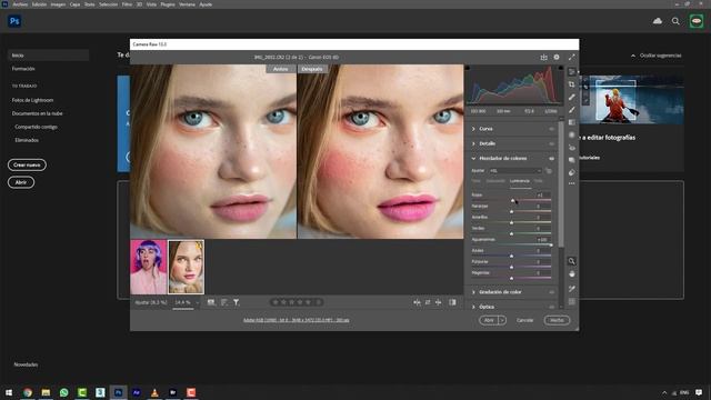 Guía Total Photoshop CC 2018 [U02_06] Camera Raw Mezclador de colores смотреть онлайн