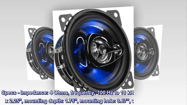 BOSS Audio Systems BE423 4 Inch Car Speakers - 225 Watts of Power Per Pair, 112.5 Watts Each смотреть онлайн