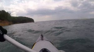 Байдарка Шуя 3. Начало шторма на реке Ангара.