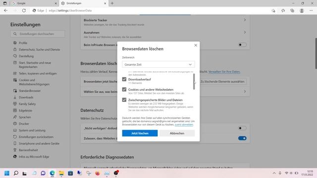 Microsoft Edge - Cache Leeren | Verlauf Und Cookies Löschen
