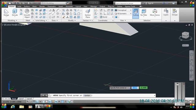 Auto CAD Tutorial : Pyramid, wedge & torus смотреть онлайн