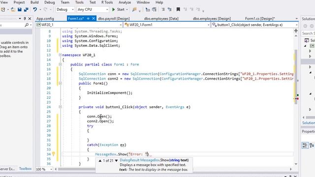 WinForm Tutorial Using C# 20 Simple Employee Payroll Generation Using SQL Server смотреть онлайн