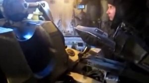 Внутри танка во время боя