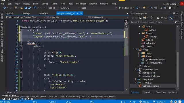 Instalando webpack en .NET core Parte 2 смотреть онлайн