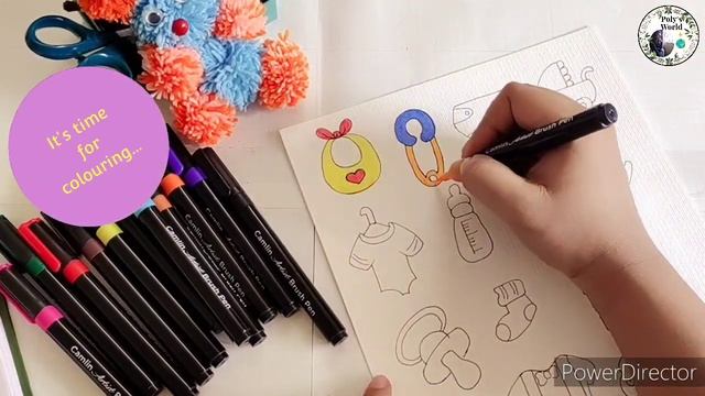 #DIY Baby Clipart || Make Your Own Embellishments To Decorate Your Baby's Scrapbook. || Poly's Worl