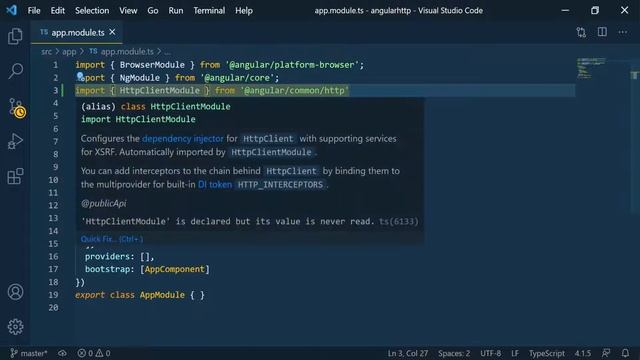 Angular HTTP API | Part 10 - HTTP Configuration 2 смотреть онлайн