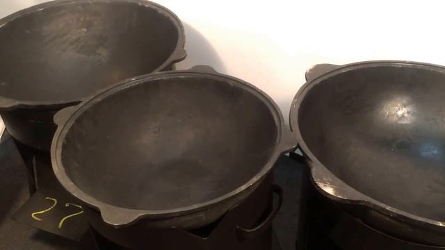 Виды настоящих чугунных казанов. 12, 16, 22 литра смотреть онлайн