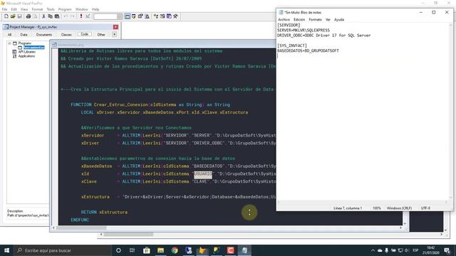 ?19-Creamos nuestra Conexión String de VFP a SERVIDOR DE DATOS |SISTEMA DE INVENTARIO Y FACTURACIÓ смотреть онлайн