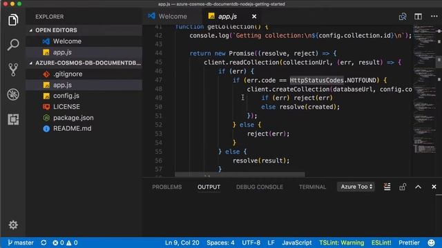 Azure Cosmos DB - Build Node.js application by using SQL API смотреть онлайн