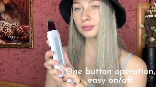 Ультразвуковой скребок для лица . Доставка из России 5-7 дней смотреть онлайн