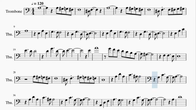 Trombone Sheet Music: How to play The Phantom of the Opera by Andrew Lloyd Webber смотреть онлайн