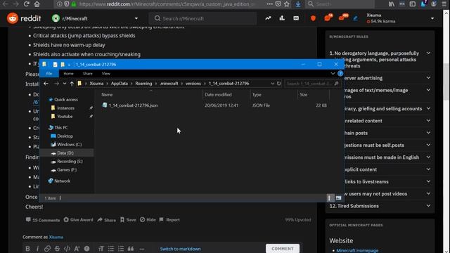 Minecraft 1.14 Combat Update : How To Install The Snapshot смотреть онлайн