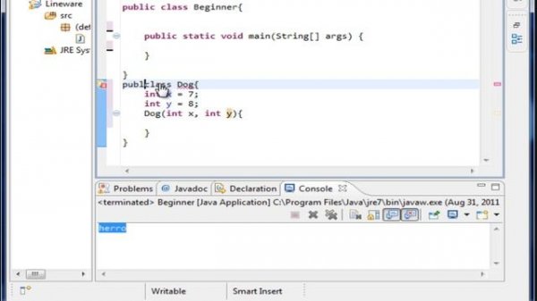 Java Tutorial 11.1 more on classes