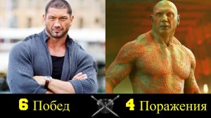 Дракс - Все Победы и Поражения Дэйва Батиста !