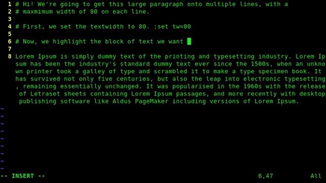 Resize Visual selection in VIM смотреть онлайн