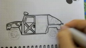 Как нарисовать Хамер