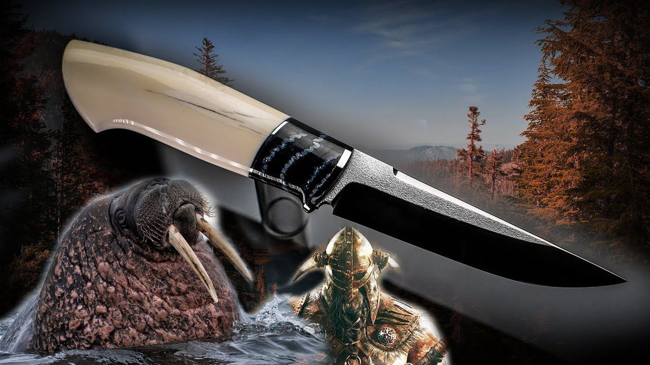 Scandinavian Knives, рукоять из бивня моржа смотреть онлайн