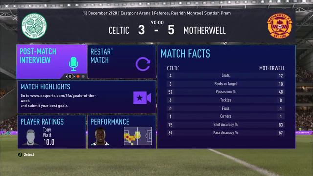 WATT KILLS BARKAS!!! FIFA 21 MOTHERWELL CAREER MODE | EP. 10 | CELTIC смотреть онлайн