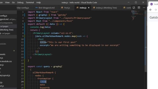 18 Mapping GraphQL Posts And Rendering #Gatsby #Javascript #js #React #Graphql #PWA #wordpress смотреть онлайн