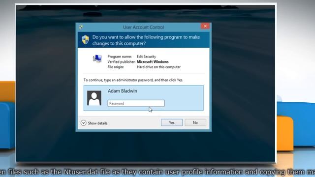 Create user profile and transfer data files in Windows® 8.1 смотреть онлайн