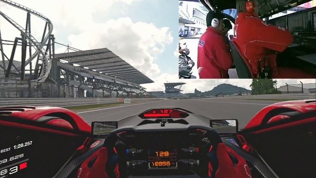 GT Sport VR Red Bull X2014 vs Ferrari F1 Michael Schumacher смотреть онлайн