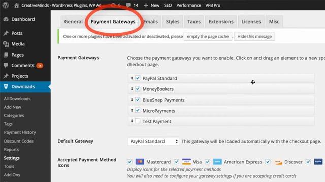 How to rearrange the order of payment gateways on the Wordpress Easy Digital Downloads platform смотреть онлайн