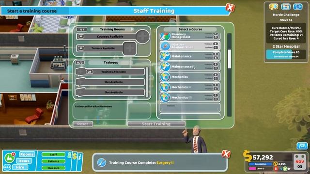 Two Point Hospital - Pebberley Island #19 -  Keeping A High Cure Rate With More Patients