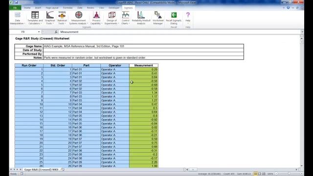 Create And Analyze A Gage R&R (Crossed) Worksheet in Excel Using SigmaXL смотреть онлайн