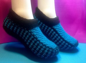 Вязание спицами ДОМАШНИЕ ТАПОЧКИ- СЛЕДКИ #35