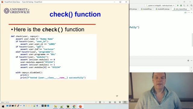 OO Python 06-5: Testing - Uni app - combined tests смотреть онлайн