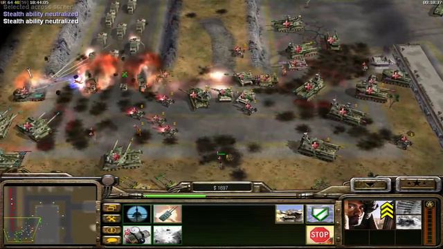 C&C Generals Zero Hour (AOD) HARD MAP смотреть онлайн